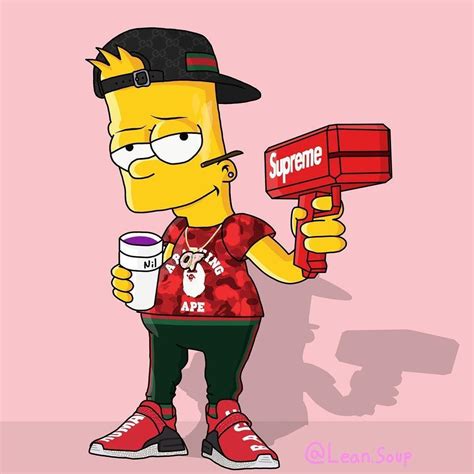 gucci bart simpson chain|cool bart simpson gucci wallpaper.